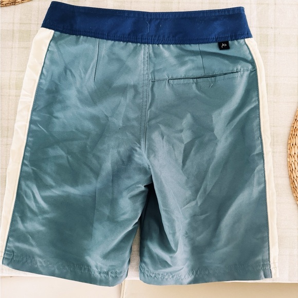 Target Blue and White Swim Trunks with Drawstring Waist - Picture 2 of 2